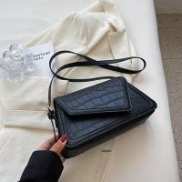 Weiluoda Bolso de hombro geométrico de cocodrilo invertido, accesorio de moda versátil para faldas formales informales, cierre de cremallera, usable - details 1