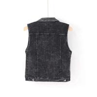 Chaleco Denim Retro para Mujer Chaleco Corto sin Mangas, Moda Casual al Aire Libre, Novedad de Primavera 2024 - details 8