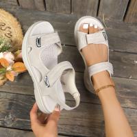 2025 nuevas sandalias de mujer con velcro casuales cómodas y versátiles con boca de pez de suela gruesa - details 9