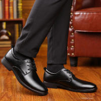 Zapatos de hombre, zapatos de vestir casuales con cordones - details 2
