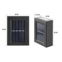 Luz Solar de pared para exteriores, lámpara LED impermeable, iluminación luminosa hacia arriba y hacia abajo, decoración de valla de jardín y balcón, luz Solar - details 20