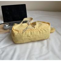 Bolso de hombro con cordón informal coreano, bolso cruzado plisado ligero de gran capacidad, bolso de viaje con cremallera de diseñador minimalista - details 6