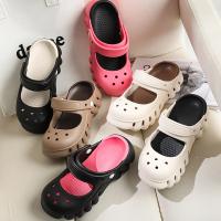 Zapatillas antideslizantes de EVA de verano para mujer, sandalias informales con agujeros para jardín, zapatos de suela suave para mujer, zapatos de bomba para interiores y exteriores para el hogar - details 12