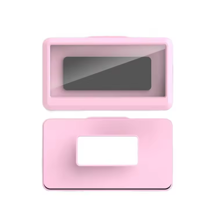360 °   Caja giratoria para teléfono móvil para baño, funda autoadhesiva para teléfono de ducha montada en la pared, soporte para teléfono móvil a prueba de salpicaduras con pantalla táctil - 1