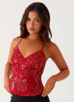 Camisola Sexy con lentejuelas bordadas para mujer, Top de verano, novedad de verano - details 14