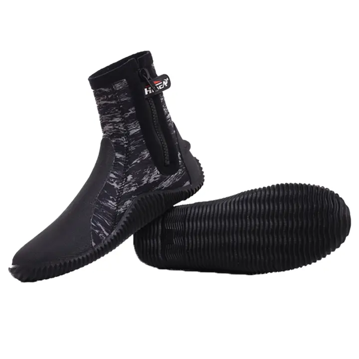 HISEA Zapatos de Buceo 5mm Diseño Antideslizante y Transpirable para Hombres y Mujeres - 1