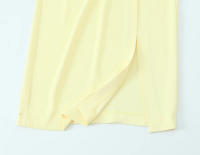 TRAFZA-vestido Midi elegante para mujer, vestidos informales de estilo de vacaciones de verano, sin mangas, lisos, con cuello redondo y dobladillo dividido - details 11
