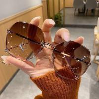 Gafas finas de cara grande, gafas de sol, gafas de sol para mujer - details 10