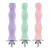 Palos de molienda de patas de superficie rugosa, plataforma de salto de resina, poste de pie para loros resistente al desgaste, amoladora de uñas con pico antideslizante - details 3
