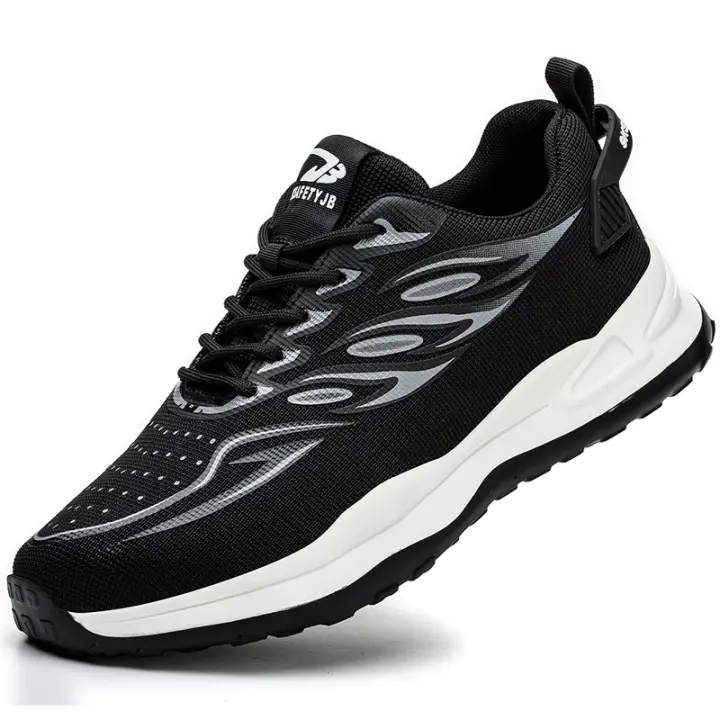 Zapatos de trabajo seguros y transpirables para hombres, botas de acero antichoque ligeras, zapatos de seguridad para hombres - 1