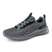 Zapatillas de correr para hombre, zapatos deportivos informales de malla transpirable, ligeros, sin cordones, suela suave, Color Rojo - details 7