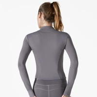 Women sport running slim fit long sleeve yoga outdoor jacket - details 3