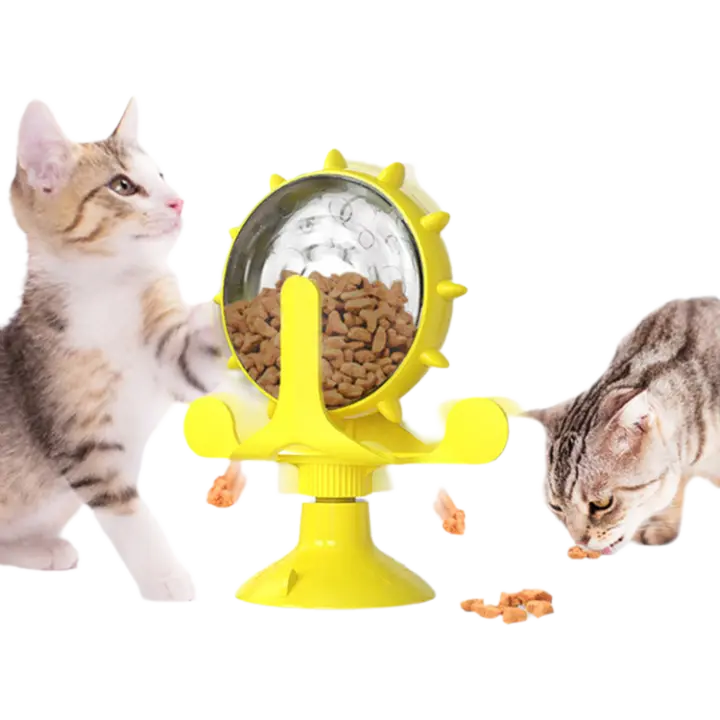 Juguete para Mascotas Alimentador de Comida Lentamente Desvanecido con Estante Giratorio para Perros y Gatos Suministros para Mascotas - 1