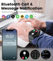 Reloj inteligente militar para hombres (responder/hacer llamada), 1,43 "AMOLED, resistente - details 1