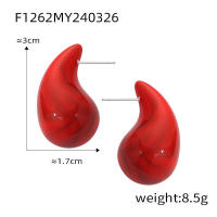 Pendientes de lustrous para las mujeres,316L pendientes colgantes de Maple inoxidable - details 3