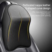 Almohada Universal para Coche BUNO Almohada de Cabeza de Cuero 3D Viscoelástica - details 6