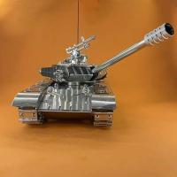 Tanque de batalla principal chino T99 de acero inoxidable, modelo de aleación 1:32, adornos, juguetes terminados - details 15
