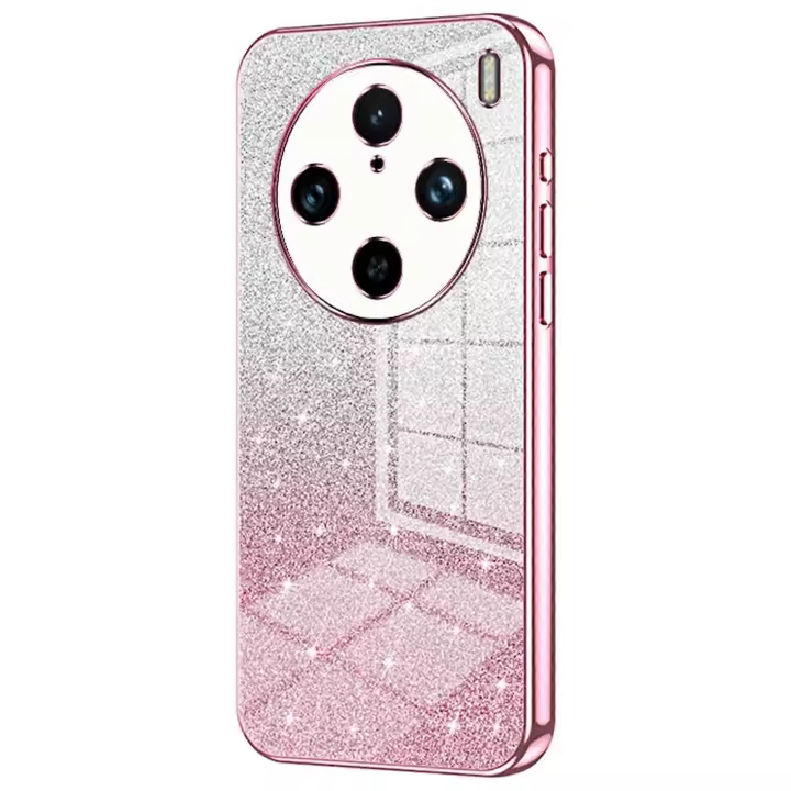 Para vivo X100 Pro 5G Funda Gradiente Brillante Pulida Orificio Fino TPU Cubierta - 1