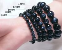 Pulsera de ojo de tigre bule Natural para hombres y mujeres, amuleto de buena suerte hecho a mano, joyería Feng Shui - details 1