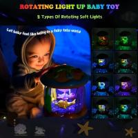 Proyector Rotativo de Oceanos Montessori Juguete Educativo Temprano para Bebés con Música Luz - details 1