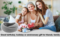 Almohada de Viaje de Espuma de Memoria Almohada de Cuello Aireplane Almohada U-Formable Desmontable para Aviones - details 5