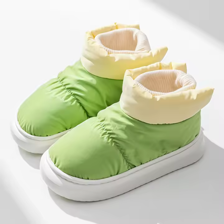 Nuevo otoño e invierno medio y alto superior abajo zapatos de algodón. - 1