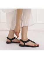 Sandalias de punta para mujer, nuevo estilo 2025, estilo étnico bohemio, combinación de colores simple, zapatos romanos de viaje retro - details 1
