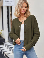 Cárdigan Vintage de punto para mujer, abrigo holgado con botones, a la moda, otoño e invierno, 2023 - details 21