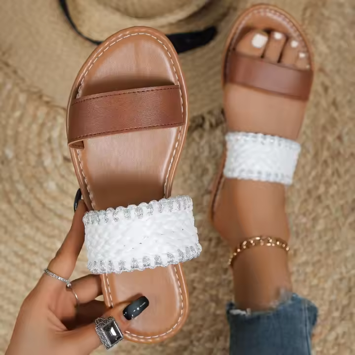 Zapatos deportivos planos cómodos de moda de verano, zapatos de mujer - 1