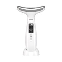 Máquina de estiramiento facial para cuello, masajeador facial de microcorriente, terapia de fotones Led, vibración, antiarrugas, removedor de doble mentón, caliente y refrescante - details 0