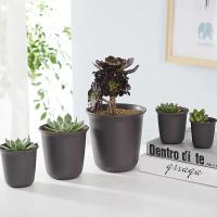 Maceta de plástico de 5 uds., maceta de resina gruesa para plantas, maceta suculenta para interiores y exteriores, maceta redonda anticerámica creativa para flores - details 6
