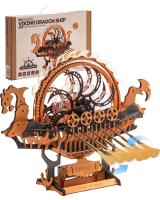Robotime Rokr Vikingship Modelo Móvil de Madera Ecológica Juguete 3D para Niños - details 9