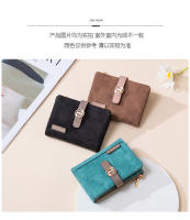 【Gran capacidad multicapa】 2025Nueva cartera corta plegable mate para mujer Diseño de nicho Cartera de estudiante de moda simple Tarjetero Color sólido - details 8