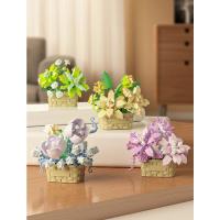 Bloques de Construcción de Flor Modelo de Plantas en Maceta DIY Cactus Suculentas Eternas - details 4
