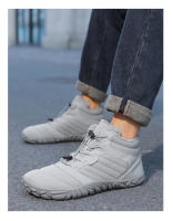 Botas de nieve de lana gruesa, zapatos individuales impermeables y antideslizantes, zapatos de algodón antideslizantes para usar descalzo. - details 24