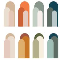 Pegatinas De Pared Geométricas Decorativas 52x140cm Adhesivas Para Sala De Estar Sofá Decoración Arte Moderno PVC Sin Químicos Peligrosos - details 0