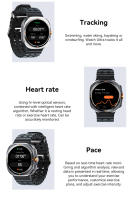 Relojes inteligentes hombre Fitness exterior deporte Seguimiento GPS ritmo cardíaco presión arterial mujer reloj - details 15