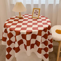 Mantel de Tablero de Ajedrez de Estilo Nórdico Paño de Algodón Impermeable para Fiestas en Casa - details 7