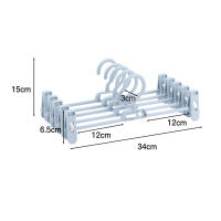 Perchas de plástico con Clips para el hogar y el apartamento, perchas de 5 piezas para ropa de armario, adecuadas para uso doméstico - details 2
