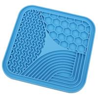 Ventosa para mascotas, almohadilla para lamer, estera para el almuerzo para mascotas, almohadilla de comida lenta para gatos y perros, potente ventosa, material de silicona fácil de lavar - details 3