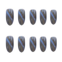 Juego de uñas postizas a presión de colores, elegantes y brillantes, para novia, esposa, amigos, salón de uñas - details 6