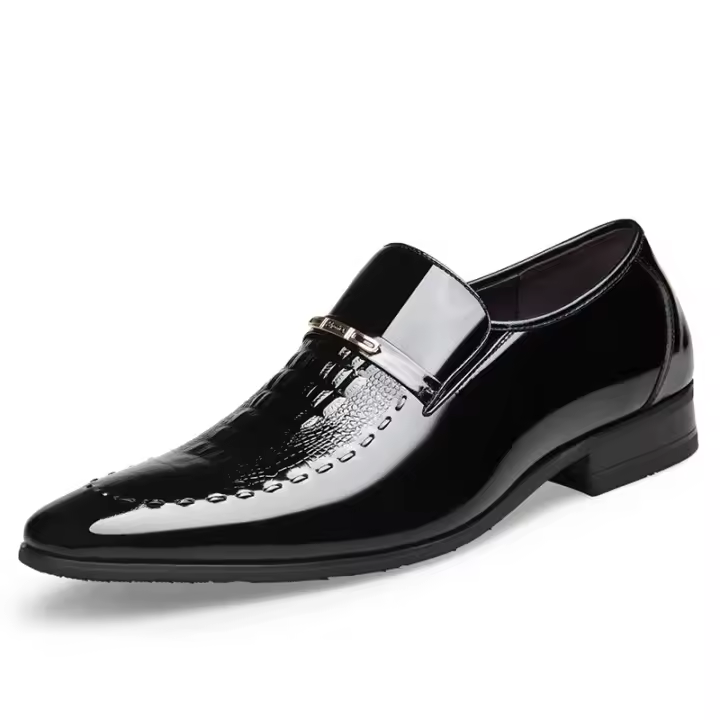 Zapatos de vestir clásicos Hombres Elegante Cocodrilo para negocios formales e informales - 1