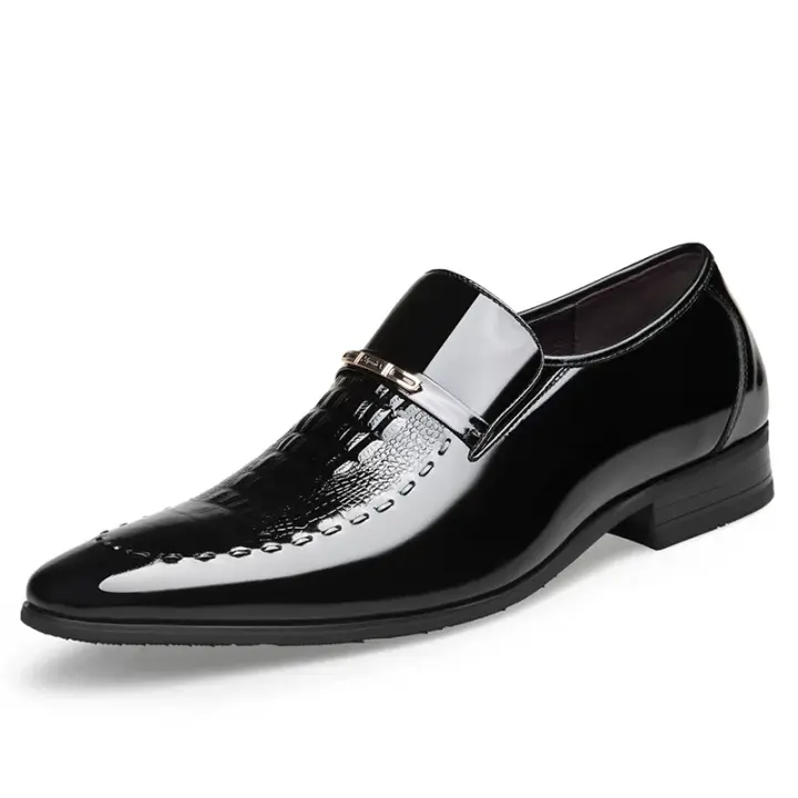 Zapatos de vestir clásicos Hombres Elegante Cocodrilo para negocios formales e informales - 1