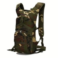 Mochila Táctica de Camuflaje para Ciclismo y Senderismo - Nylon Duradero, Multicolor, Cierre de Cremallera, Sin Botella de Agua ni Mochila, Sin Botella Hidratación, Correas Ajustables, Hombreras Acolchadas, Ideal para Deportes al Aire Libre, Mochila Mini - details 1