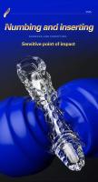 Extensiones de manga Leten, condones para hombres, vibradores retardantes de agrandamiento, anillo de cristal, cubierta vibratoria, Juguetes sexuales para hombres - details 2