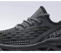 Zapatillas de correr para hombre, zapatos ligeros de suela gruesa para exteriores, calzado de entrenamiento para caminar - details 1