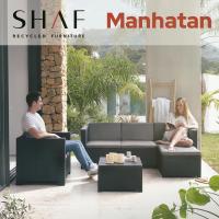 Conjunto de muebles de jardín color grafito |   Fabricado en España con Materiales Reciclados - details 1