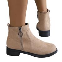 Botines informales de tacón bajo para mujer, botas cortas martin para exteriores, moda de otoño - details 0
