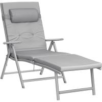 con colchón de 6 cm de Grosor, reposacabezas extraíble, de Aluminio antióxido, Transpirable, reclinable, - details 0