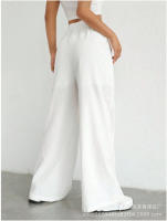 Pantalones de pierna ancha de cintura con cordón - details 4